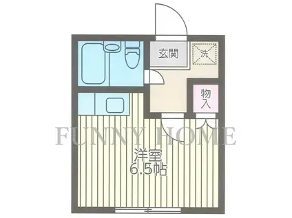 フラット三宿(ワンルーム/2階)の間取り写真