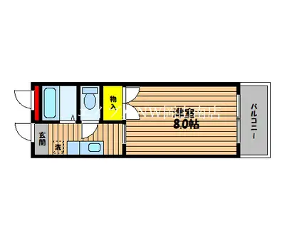 ドリームマンション(1K/1階)の間取り写真