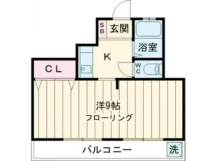 村山ビル(1K/4階)の間取り写真