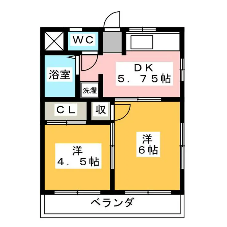 第二馬橋マンション 2階階 間取り