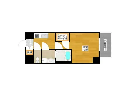 ファーストフィオーレ江坂グレイス(1K/5階)の間取り写真