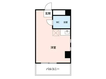 ノースグリーンビル(ワンルーム/2階)の間取り写真