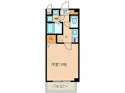 サニーウェル21(1K/3階)の間取り写真