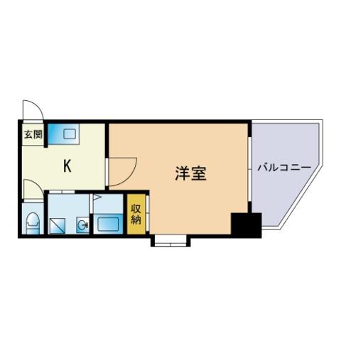 サヴォイエイペックス(1K/9階)の間取り写真