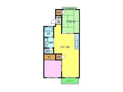 パークハイツ加太(2LDK/2階)の間取り写真