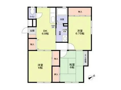 ハイツKOYAMA(3DK/2階)の間取り写真