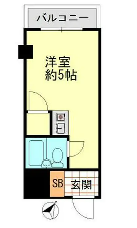 ディアプラザ根津 2階階 間取り