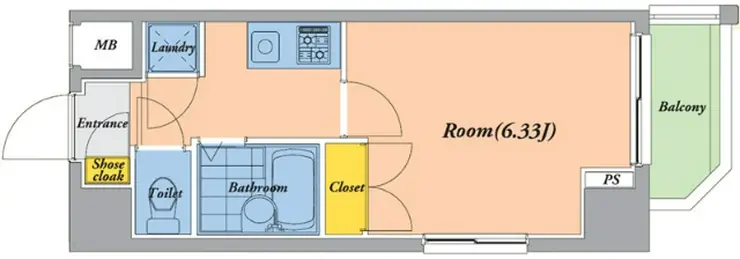 パレ・ホームズ大森中央 4階階 間取り