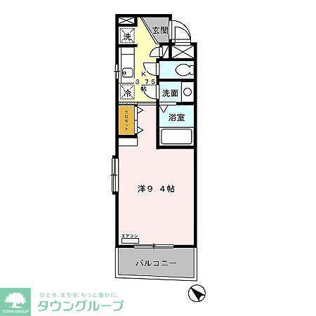 オネストコーポ千石(1K/3階)の間取り写真