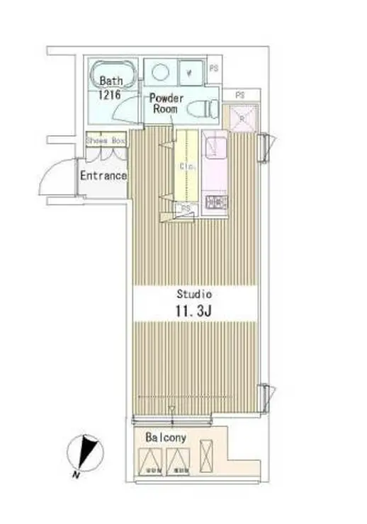 アーバンキューブ九段南 6階階 間取り