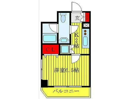 南大塚パレス(1K/2階)の間取り写真