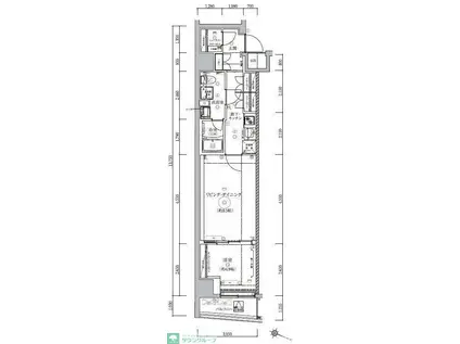 WEAVE BASE -ITABASHI HONCHO(1LDK/1階)の間取り写真