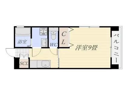 グリーンヒルズ薬師(1K/2階)の間取り写真