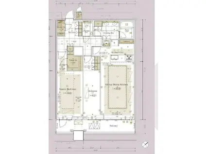 三田ガーデンヒルズ ウエストヒル(2LDK/7階)の間取り写真