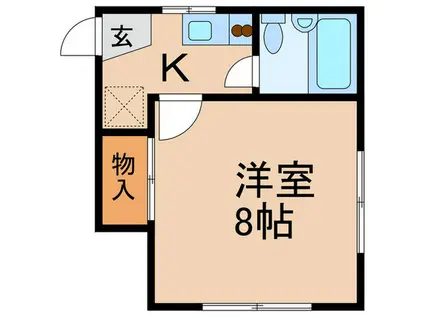 サンコーハイツ(1K/2階)の間取り写真