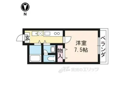 メゾンコスモス(1K/1階)の間取り写真