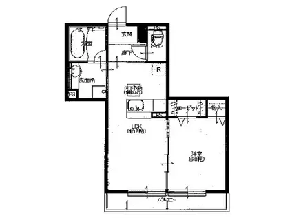 サンレガーロ久喜中央II(1LDK/2階)の間取り写真