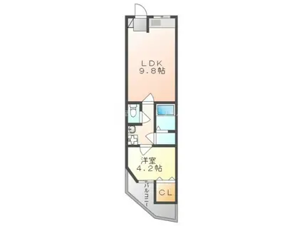 KITORA PART I(1LDK/1階)の間取り写真