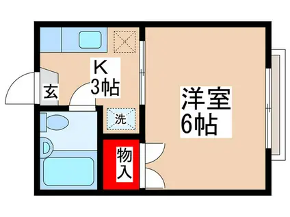 モンシャトー神田(1K/2階)の間取り写真