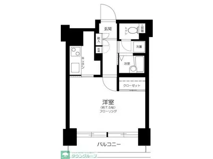 ベスト横浜(1K/3階)の間取り写真