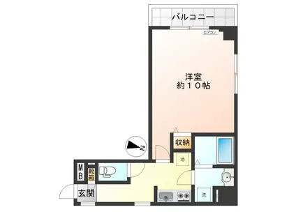 ガラ・グランディ西新宿(1K/12階)の間取り写真