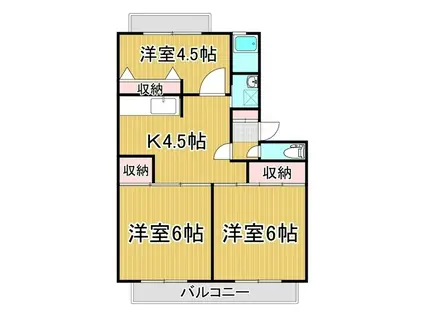 アドバンシティ(3K/3階)の間取り写真