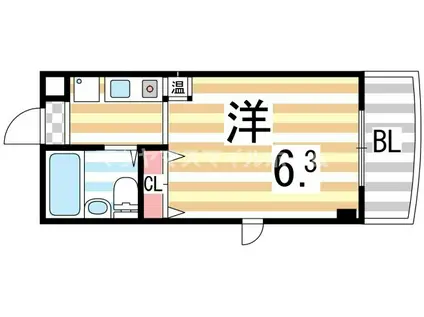 メゾンFANDE(1K/2階)の間取り写真