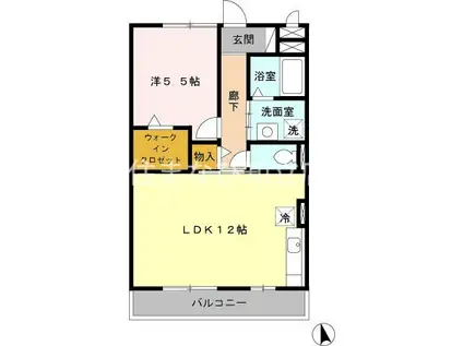 サクセスII(1LDK/3階)の間取り写真