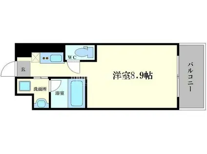 エヌレジデンス新今宮(1K/10階)の間取り写真