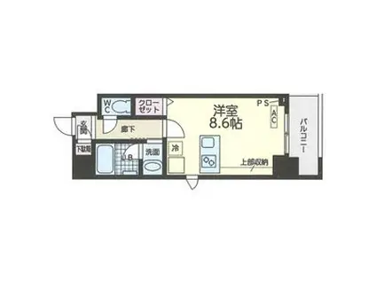 第2金山フクマルビル(ワンルーム/5階)の間取り写真