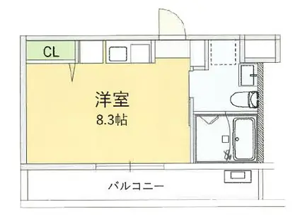 LIVINGLIFE長瀬イースト(ワンルーム/3階)の間取り写真