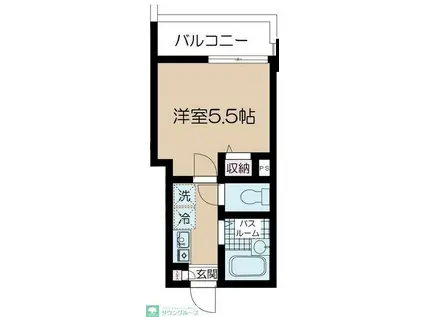 フェリーチェ阿佐ヶ谷VIII(1K/3階)の間取り写真