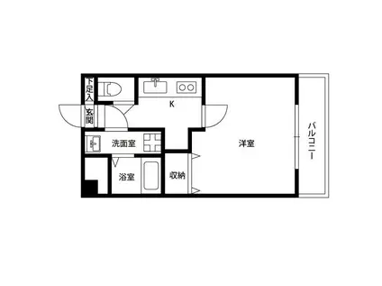 アムール美貴(1K/2階)の間取り写真