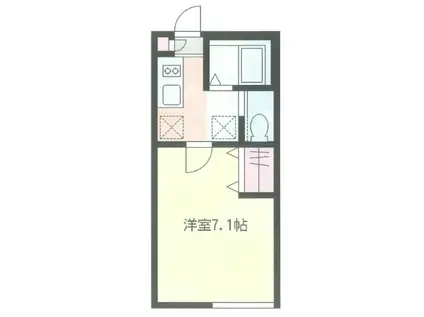 グランシャリオ(1K/3階)の間取り写真