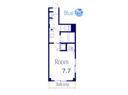 セキュール(1K/2階)の間取り写真