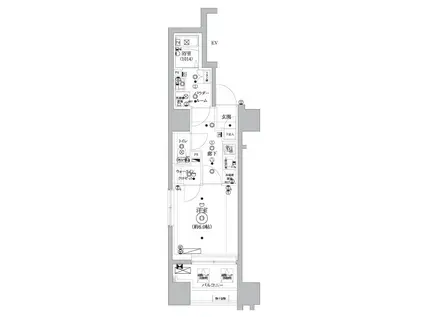 セジョリ桜台駅前(1K/8階)の間取り写真