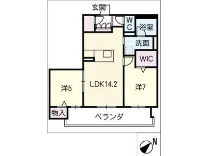 ツィプレッセン フィリン(2LDK/2階)の間取り写真