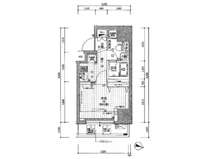 プレール・ドゥーク板橋本町II(1K/8階)の間取り写真