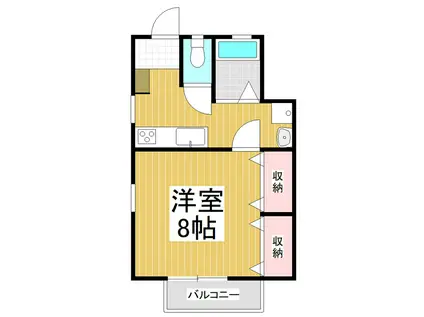 アプルハイツ東(1K/2階)の間取り写真