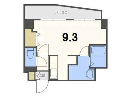 Lコート南郷丘(1K/4階)の間取り写真