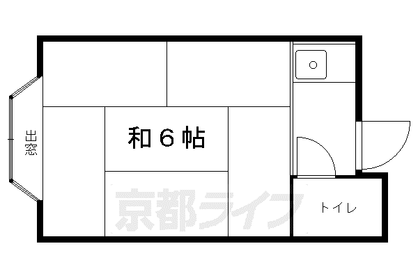 アイバハウス(1K/2階)の間取り写真