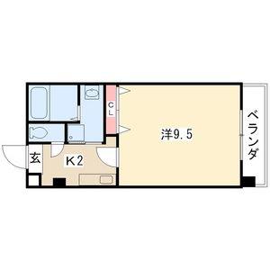 アメニティ吹上(1K/4階)の間取り写真