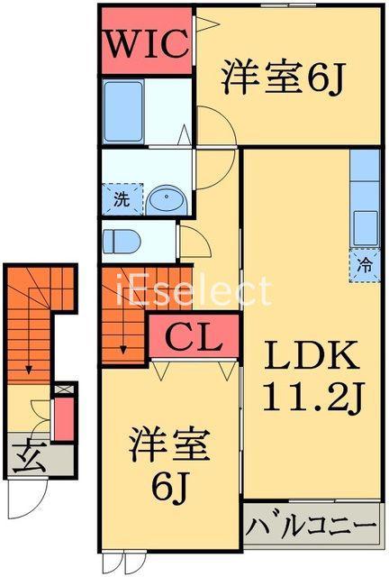 ソレイユメゾン(2LDK/2階)の間取り写真