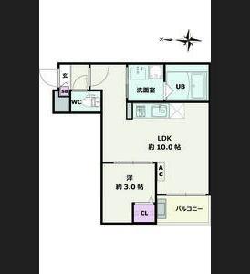 JACK ATSUTAKOSHINI(1LDK/2階)の間取り写真