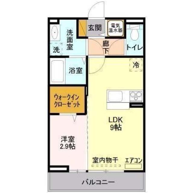 ユーチャリスⅡ(1LDK/3階)の間取り写真