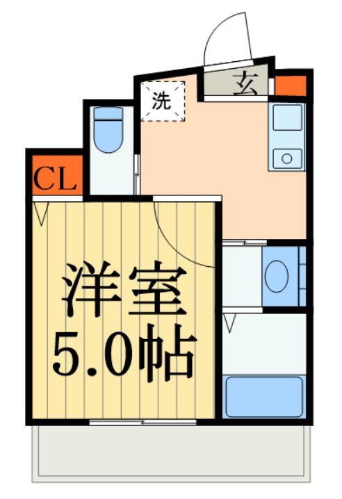 MELDIA桜区田島3丁目NO.2(1K/1階)の間取り写真