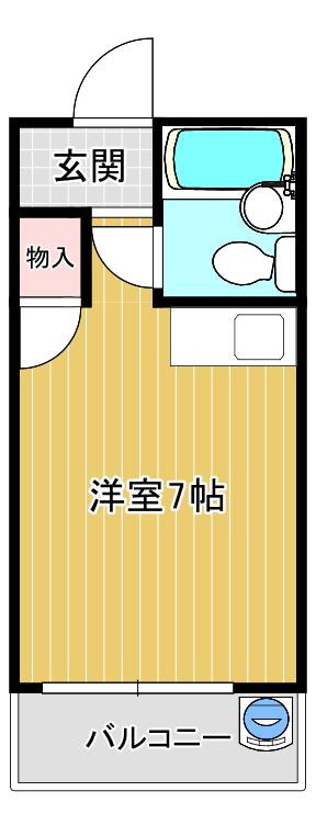 ラメール千里丘(ワンルーム/3階)の間取り写真