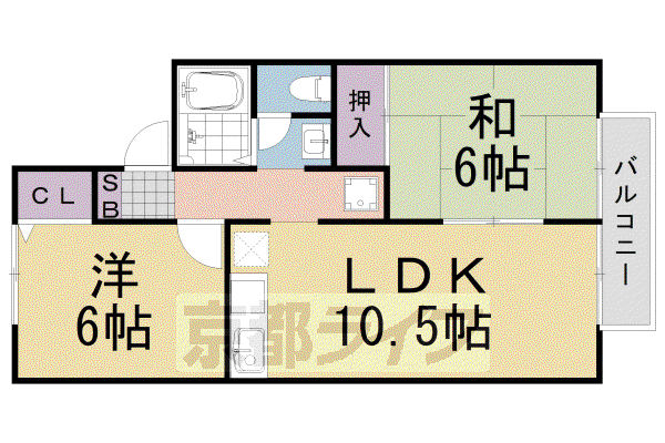 セジュール雅(2LDK/2階)の間取り写真