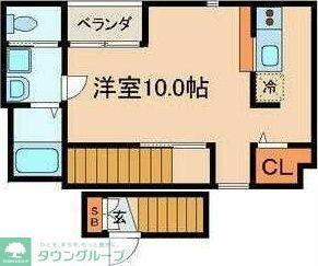 CERES下北沢(ワンルーム/2階)の間取り写真