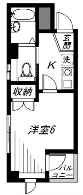 PERSONS HOME目黒(1K/2階)の間取り写真